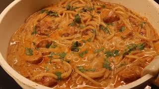 Cajun Chicken Pasta🍝 Ingredients list in discription [upl. by Aliakim]