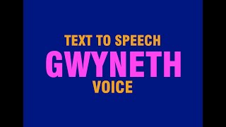 Gwyneth Welsh English Ivona voice  Text to Speech Voice [upl. by Lucilla760]