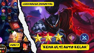 HAYABUSA IMMORTAL  YUKI 3 ⁉️ KENA ULTI AUTO KELAR Magic Chess Mobile Legends [upl. by Ransom]