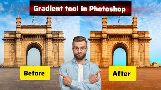 gradient tool in photoshop in easy way [upl. by Pete]