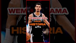 Wembanyama hace Historia 🏀📝 short nba [upl. by Bartle692]