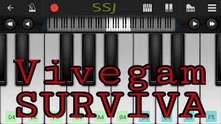 Vivegam Surviva Song  Piano Cover  Perfect Piano [upl. by Kcirdderf]