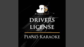 drivers license  Original Key Piano Karaoke Originally Performed by Olivia Rodrigo [upl. by Ym]