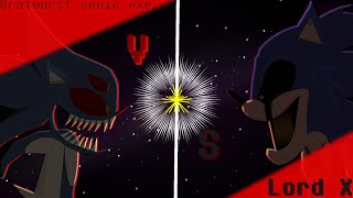 Bratwurst sonic EXE vs Lord X [upl. by Aridan348]