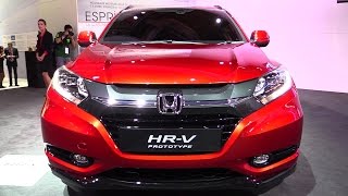 2015 Honda HRV Prototype  Exterior Walkaround  2014 Paris Auto show [upl. by Ayekam]