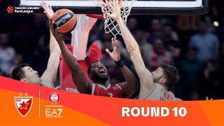 ZvezdaMilan  Round 10 Highlights  202324 Turkish Airlines EuroLeague [upl. by Acemahs]