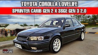 Toyota Corolla LOVELIFE Sprinter CARIB Gen 2 X 3SGE Gen 3 20 Modified  OtoCulture [upl. by Edith]