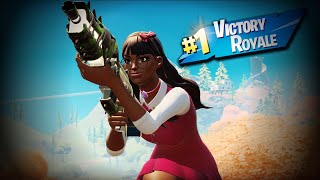 FORTNITE Isabelle Red Skin Victory NO COMMENTARY [upl. by Agnese]