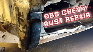 CHEAP amp DIRTY ROCKER PANEL FABRICATION  BODYWORK  1998 GMC Sierra 4x4 Budget Rust Repair wMike [upl. by Bigford]