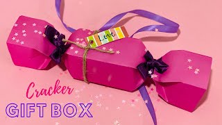 Cracker Gift Box  Easy Gift Wrapping  Candy Box Ideas [upl. by Seabrooke981]