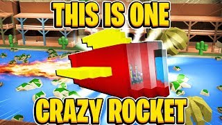 This Is One Crazy Rocket In Build A Boat For Treasure In Roblox [upl. by Penthea]