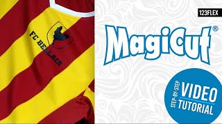 How to press a polyester soccer jersey using MagiCut heat transfer vinyl [upl. by Hatfield]