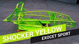 Shocker Yellow amp Super Chrome Exocet Sport Powder Coating Example [upl. by Yelsnit996]