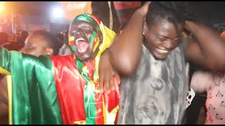 Match Cameroun Vs Gambie tel que vécu dans le Fan Zone CUD à Bonamoussadi [upl. by Tayyebeb]