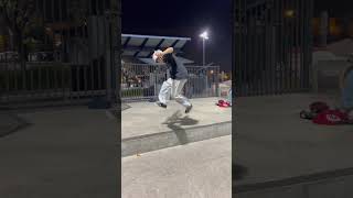 Fakie Tre flip down ledge skate skateboardlife skateboard skateboarding skater [upl. by Macur]