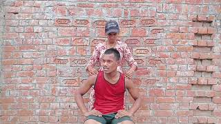 Pathar massage  body massage by the dumbbell  boy body massage body masaj Karne Ka Tarika🤛🤭2 [upl. by Ydiarf]