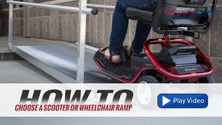 How To Choose a Wheelchair or Scooter Ramp [upl. by Fife950]