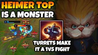 Heimerdinger Top literally turns lane into a 5v1 with his turrets Good luck if youre melee [upl. by Yatzeck92]