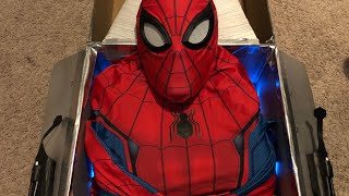 SpiderMan Homecoming Stark suit Review by Oneherosuits [upl. by Cuttler]