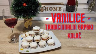 Vanilice  tradicionalni srpski kolač  cijeli recept vanilicerecept [upl. by Anyr]