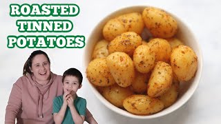 Garlic amp Herb Roasted Tinned Potatoes  Cooking with Kids [upl. by Maxantia]