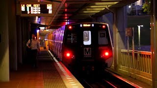 WMATA Metrorail  WiehleReston East amp LTC Bound 7000 Series Silver Line Trains  Tysons Corner [upl. by Nylirad]