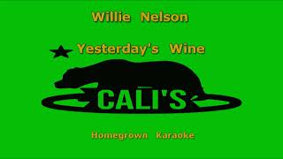 CHK0822 18 Willie Nelson Yesterdays Wine KARAOKE INSTRUMENTAL [upl. by Tella]