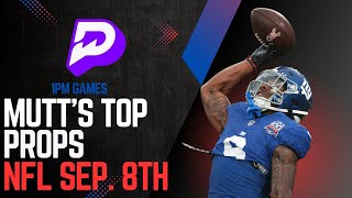 NFL PrizePicks Week 1  4 Best Player Props For Early Games  Best Props Parlays for 1PM Games [upl. by Dymoke]