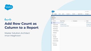 Add Row Count as Column to a Report [upl. by Nnaeel646]