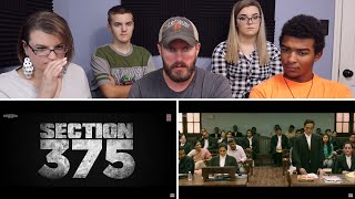 Section 375 Official Trailer REACTION  Akshaye Khanna Richa ChadhaAjay Bahl [upl. by Schlessinger]