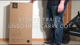 Unboxing a Brand New Stokke Trailz Carry Cot and Preparing it for Use [upl. by Adnahsam53]