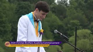 CBA Salutatorian Speech 2024 Funny — Max Lachut [upl. by Marra809]