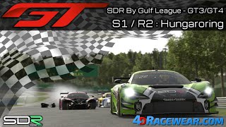 SDR By Gulf League  GT3GT4 S1  R2  Hungaroring [upl. by Arekat]