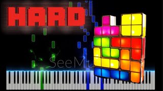 Tetris Theme  Piano Tutorial [upl. by Intyre120]