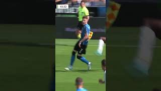 🖐️  Club Brugge’s opening goal was disallowed for a handball from Andreas Skov Olsen ❌ [upl. by Htnnek810]