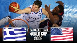 Greece 🇬🇷 vs USA 🇺🇸  Classic Full Games  FIBA Basketball World Cup 2006 [upl. by Annayrb]