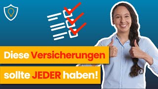 Die 4 wichtigsten Versicherungen hast du alle [upl. by Merilyn]