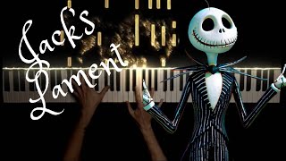 JACKS LAMENT from quotThe Nightmare Before Christmasquot PIANO COVER [upl. by Nivlad]