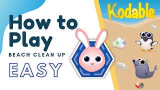 How to Play Beach Cleanup with Kodable  Easy [upl. by Iram574]