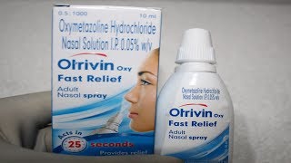 Otrivin oxy Fast Relief Nasal Spray Review Hindi How to Use Nasal Spray [upl. by Ahsenauj]