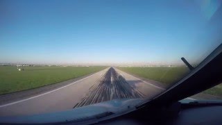 Paris Orly  morning landing  Airbus A320 nose view [upl. by Nabroc]