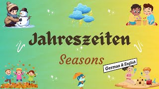 Jahreszeiten  Seasons Name in German amp English [upl. by Akilat]