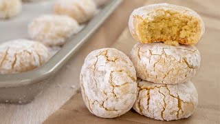 Simple Amaretti Cookies Recipe  How to Make Homemade Amaretti [upl. by Eladroc]