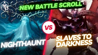 AoS 4 Nighthaunt vs Slaves to Darkness  Warhammer Age of Sigmar Battle Report [upl. by Mckay]