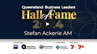 Queensland Business Leaders Hall of Fame 2024 inductee Stefan Ackerie [upl. by Latsirhc]