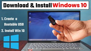 How to Install Windows 10 from USB ⚡ Windows 10 Installation Step by Step 2024 [upl. by Yrffej]