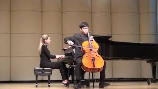 Sonata in E minor 1st mov by B Romberg David Ahn16 [upl. by Yovonnda]