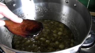 How to make Gooseberry Jam  Claires Allotment part 243 [upl. by Kcirddehs]