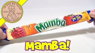 Mamba Fruit Chews Storck Candy  Compared to a Starburst and HiChew [upl. by Bonn592]