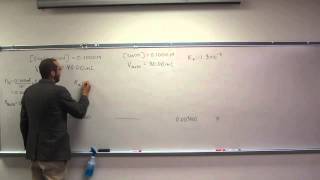 Finding the pH During a Weak AcidStrong Base Titration  Before Equivalence Point 001 [upl. by Adnyl]